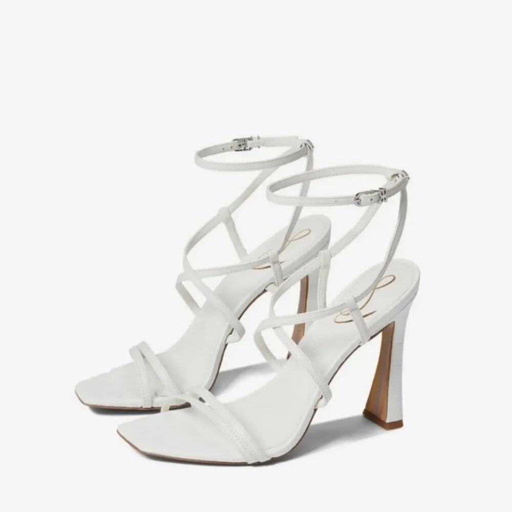 New Sam Edelman Lela strappy white high heels size 9.5